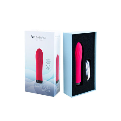 Bullet Vibrator S Pleasures Pink (13,7 x 3,5 cm) - Intiym