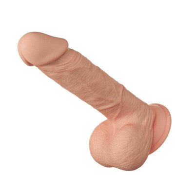 BAILE Beautiful Encounter Bahamut flexible realistic dildo with suction cup, natural color.