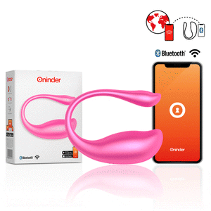 ONINDER Nairobi Vibrating Egg Pink with smartphone control and packaging.