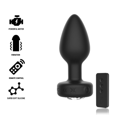 Remote control anal plug with powerful motor and super soft silicone.